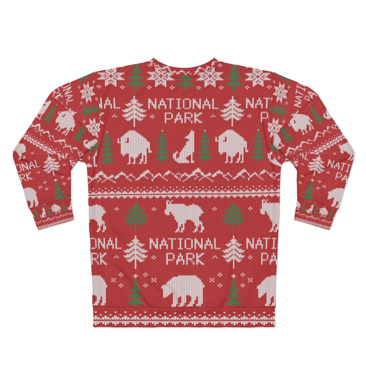 National Park Ugly Christmas Sweater - Printed Fair Isle Design