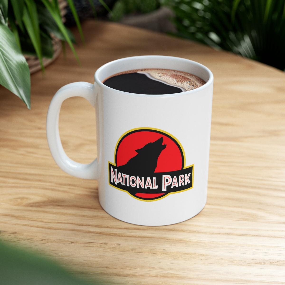 Wolf National Park Mug - Parody Logo National Parks Partnership