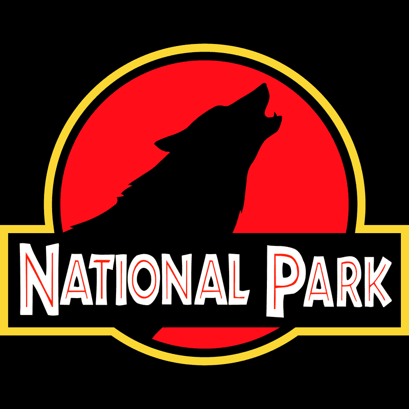 Wolf National Park Mug - Parody Logo