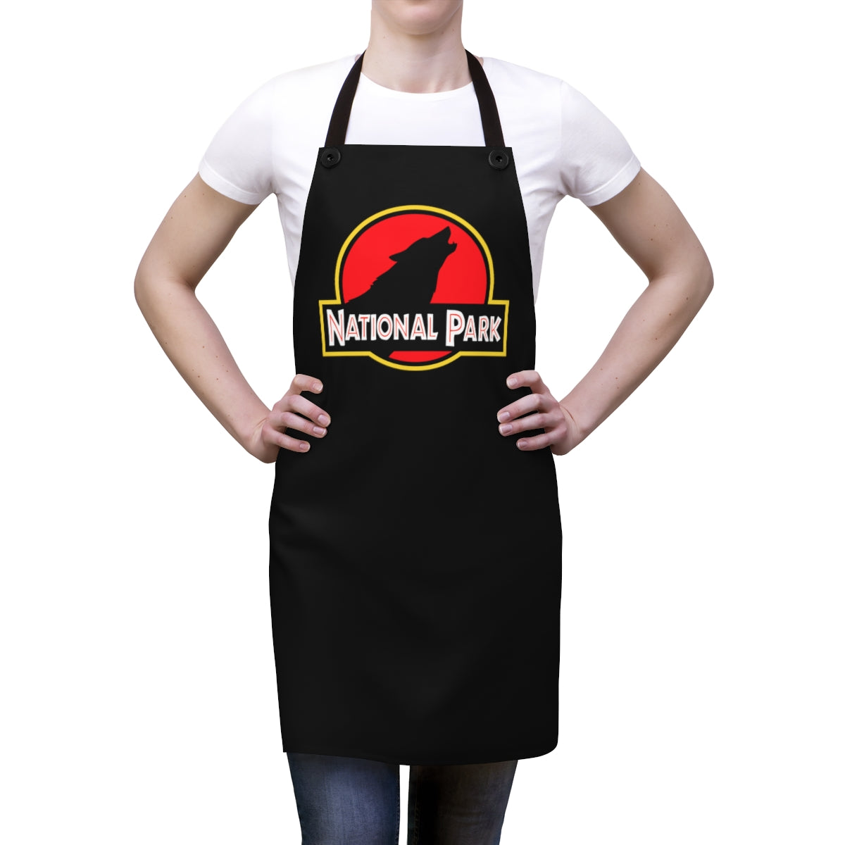 Wolf National Park Apron - Parody Logo