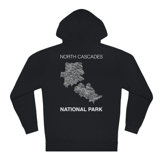 North Cascades National Park Hoodie - Lines