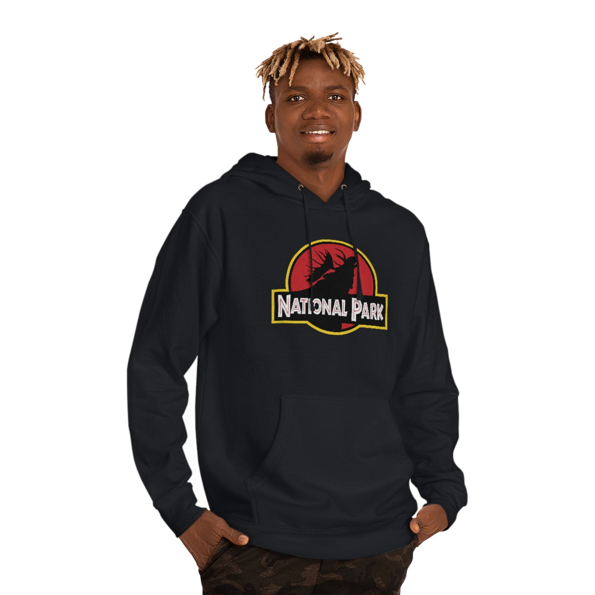 Moose National Park Hoodie - Parody Logo